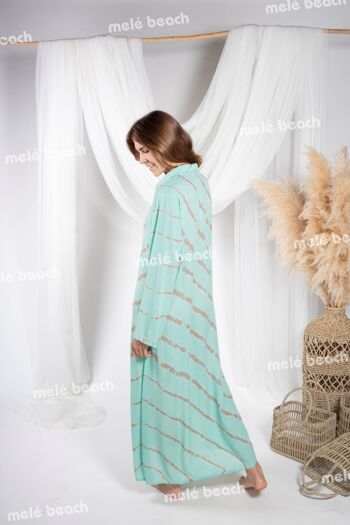 32273 ROBE LONGUE DOMETT-SINAG BLEU 3