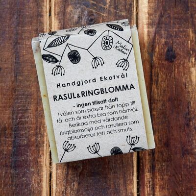 Jabón Ecológico Rhassoul & Calendula - sin perfume 110 g
