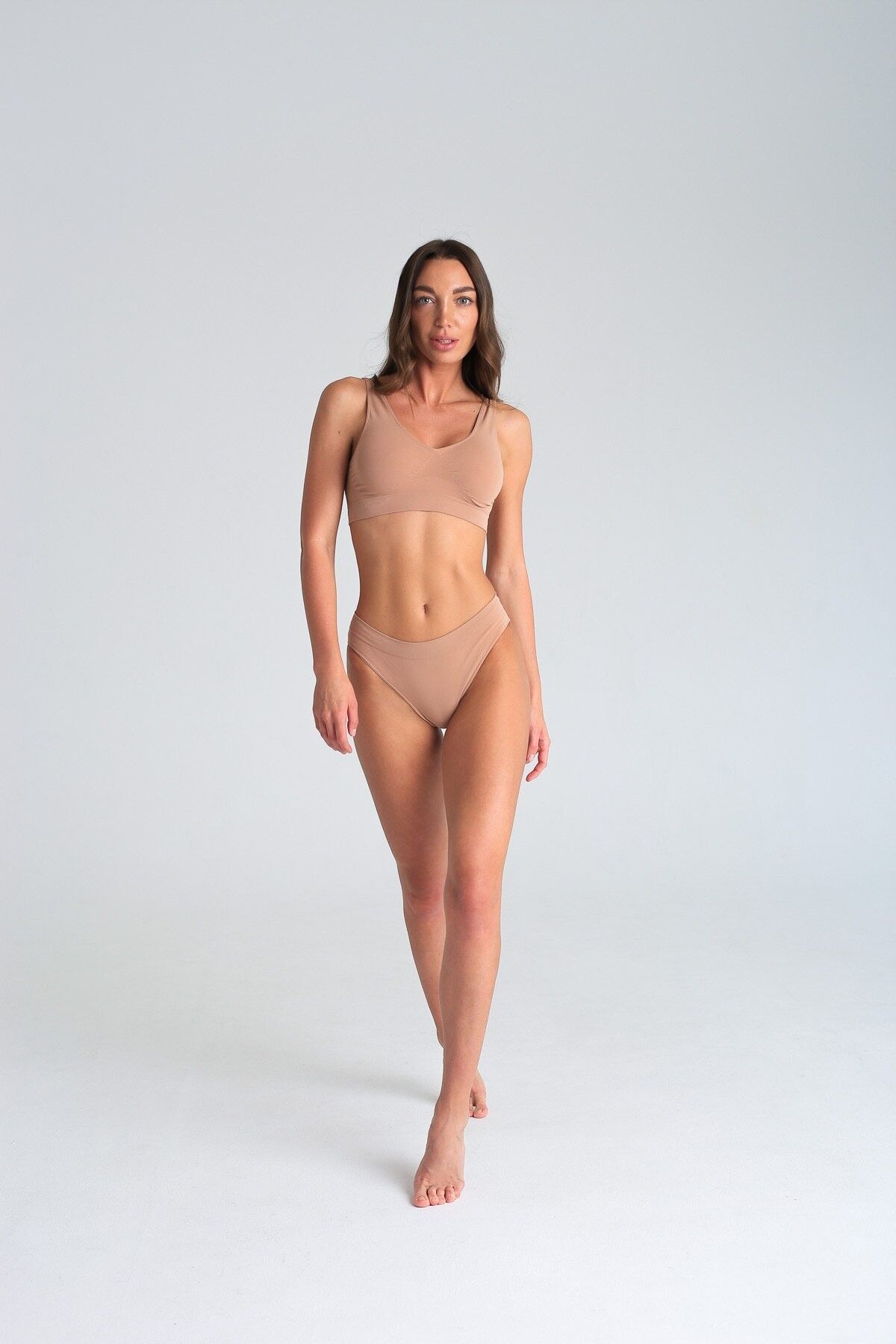 Slip Comfort Essential Rib 100% Made in Italy Microfibra - Macchiato