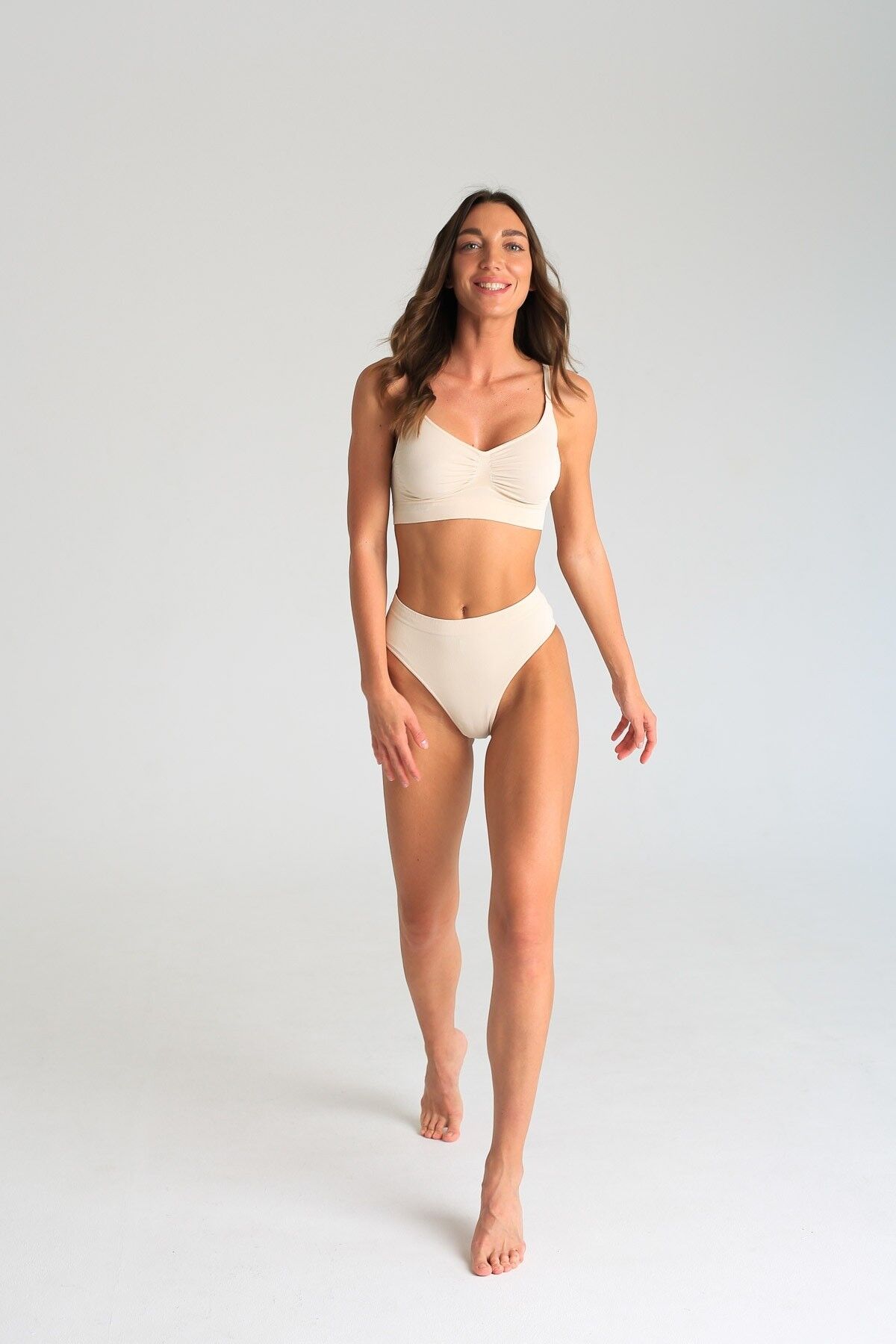 Slip Brasiliana Vita Alta, 100 % hergestellt in Italien, Mikrofaser – Tinta Rosa