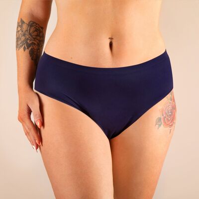 Braguita menstrual Nina sin costuras (cintura alta) - Edición Limitada - Azul 1 pieza