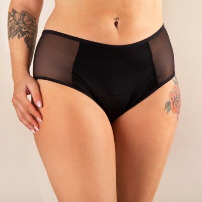 Culotte Menstruelle gainante Clara (taille haute) - Noir 1 pièce