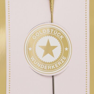 3 gold Goldstück rosa Wondercandle® classic