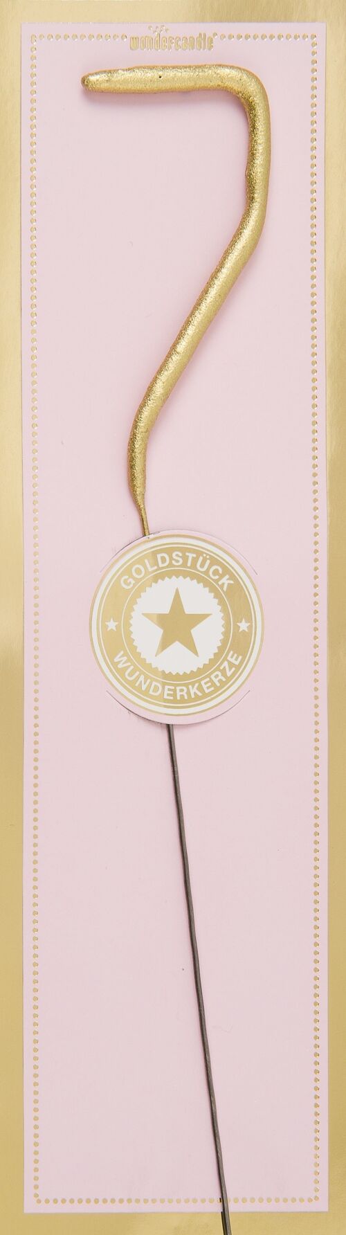 7 gold Goldstück pink Wondercandle® classic