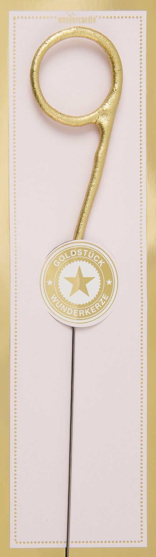 9 gold Goldstück rosa Wondercandle® classic