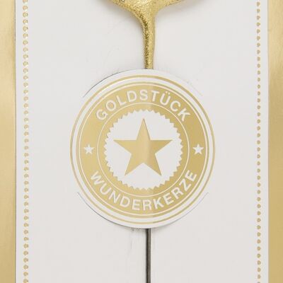 8 gold Goldstück weiß Wondercandle® classic