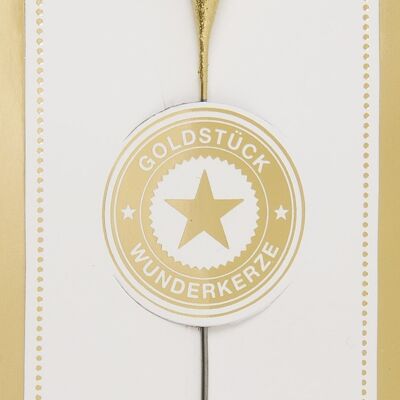 Coeur or pièce d'or blanc Wondercandle® classic