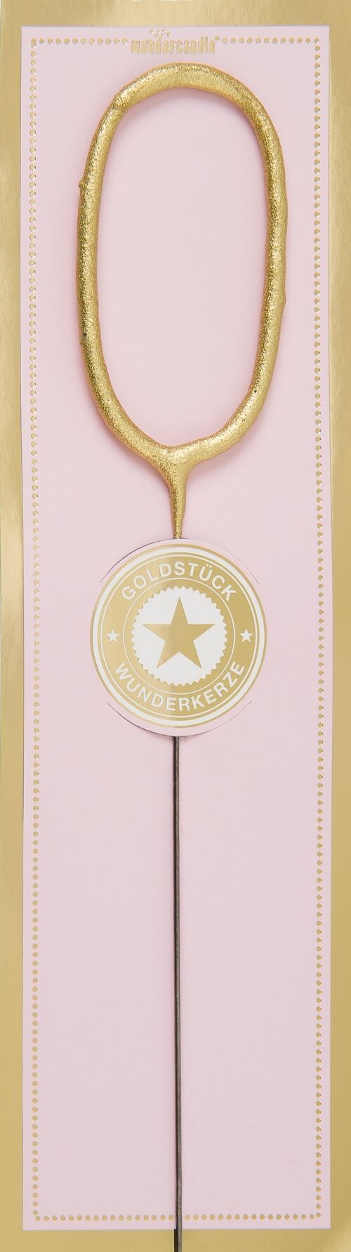 0 gold Goldstück pink Wondercandle® classic