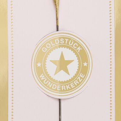 Stern gold Goldstück rosa Wondercandle® classic