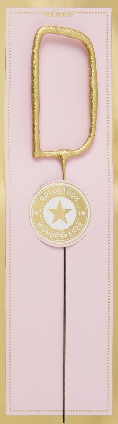 D gold Goldstück pink Wondercandle® classic