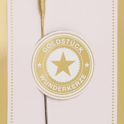 F gold Goldstück rosa Wondercandle® classic