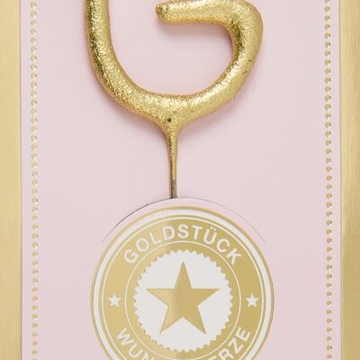 G oro oro pieza rosa Wondercandle® clásico