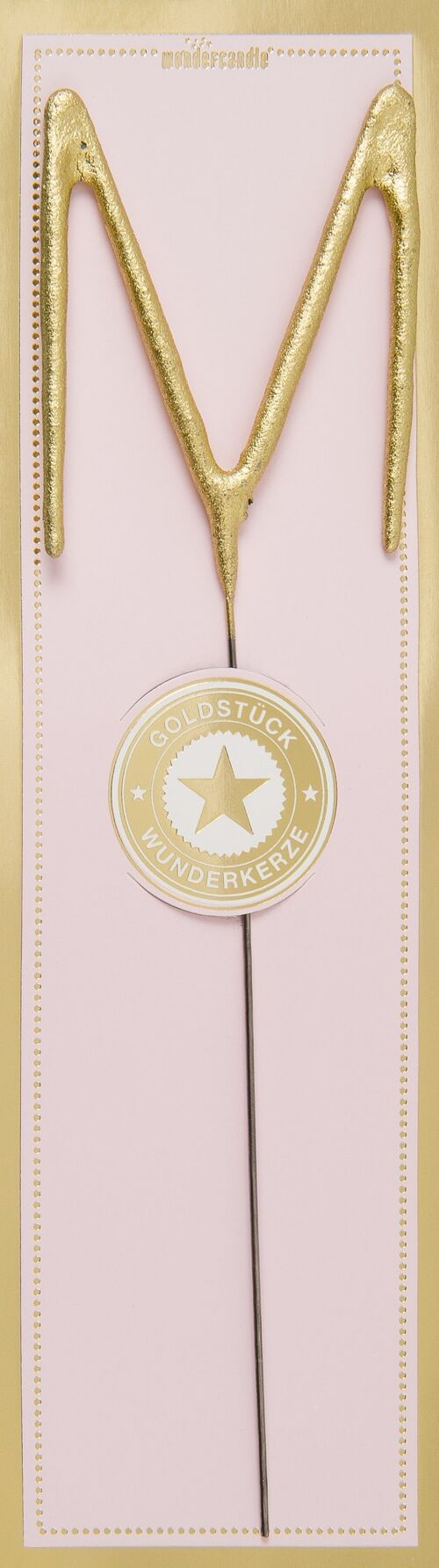 M gold Goldstück pink Wondercandle® classic