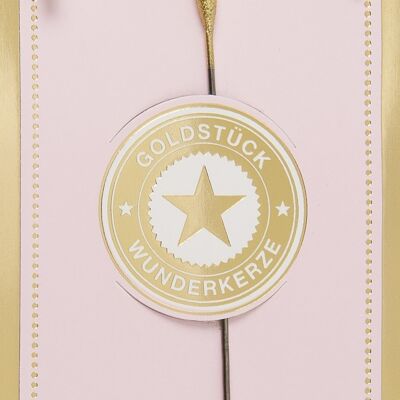 M gold Gold piece pink Wondercandle® classic