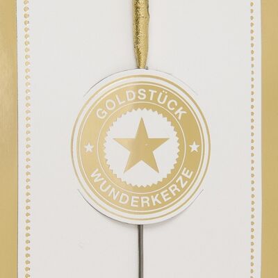 T gold gold piece white Wondercandle® classic