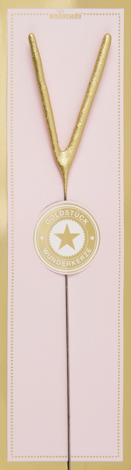 V gold Goldstück pink Wondercandle® classic