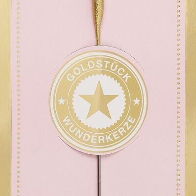 Y gold Gold piece pink Wondercandle® classic
