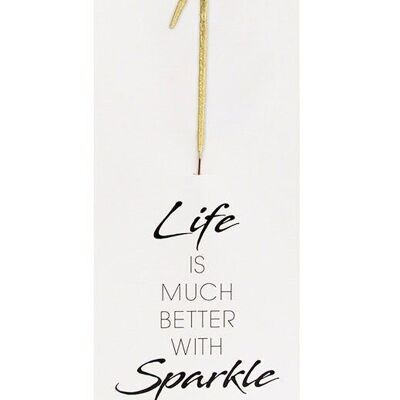 1 gold GIANT Life is much better with sparkle 498 Wondercandle®