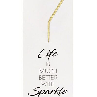 7 gold GIANT Life is much better with sparkle 498 Wondercandle®