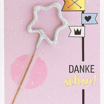 Dankeschön rosa Mini Wondercard #288