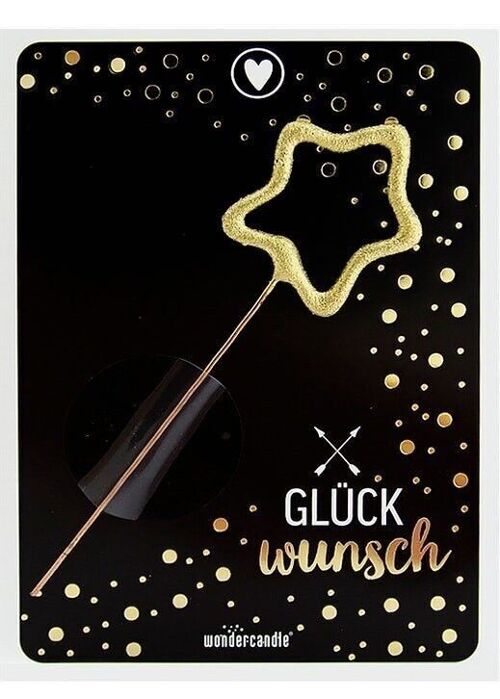 Glückwunsch schwarz Mini Wondercard #284