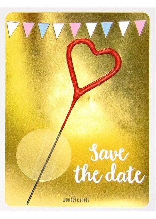 Save the date gold Mini Wondercard #285