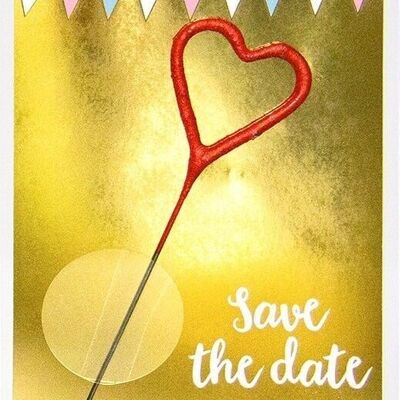 Save the date gold mini wonder card #285