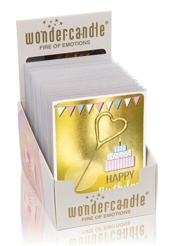 Assortiment de Mini Wondercards scintillantes dorées 6