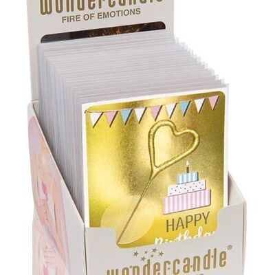 Assortiment de Mini Wondercards scintillantes dorées