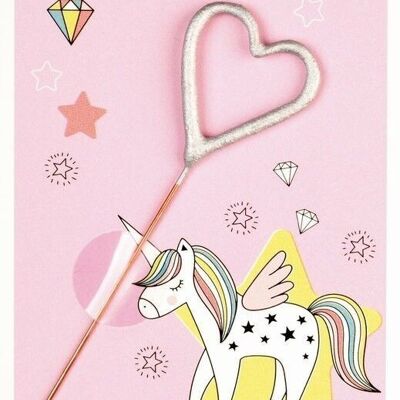¡Sé un unicornio! rosa 266 mini tarjeta maravilla