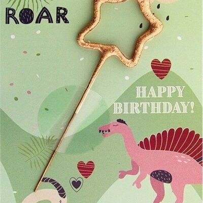 Roar Dino Happy Birthday 446 Mini Wonder Card