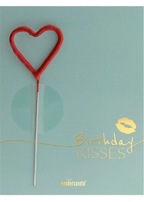 Birthday Kisses grün Birthday Greetings Mini Wondercard