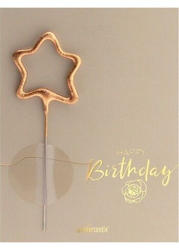 Joyeux anniversaire sable Salutations d'anniversaire Mini Wondercard 1