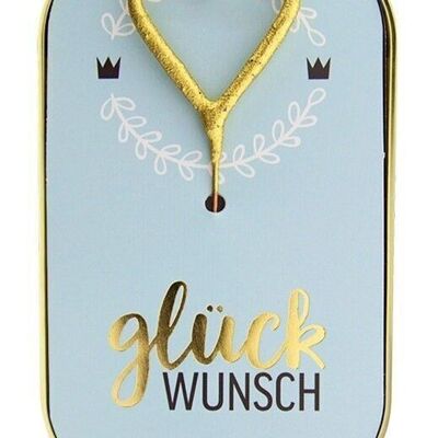 Glückwunsch blau Goldfunkeln 287 Wondercake