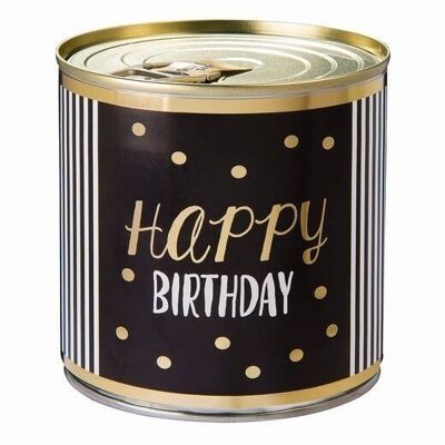 Cancake Happy Birthday 339 puntos dorados en blanco y negro Edición Brownie
