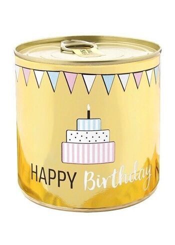 Cancake Happy Birthday Brownie à paillettes dorées 5