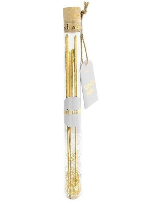 Sparkle Inside gold 18 cm Reagenzglas inkl. 5 Wunderkerzen