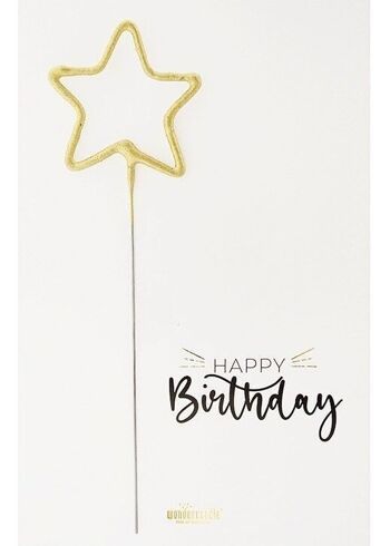 Joyeux anniversaire White Classic Wondercard 3