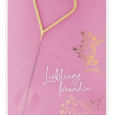 Lieblingsfreundin rosa Classic Wondercard