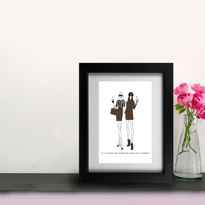 Best Friends– La Vita Framed Print