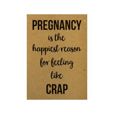 Postcard Pregnancy is the happiest reason for feeling like crap