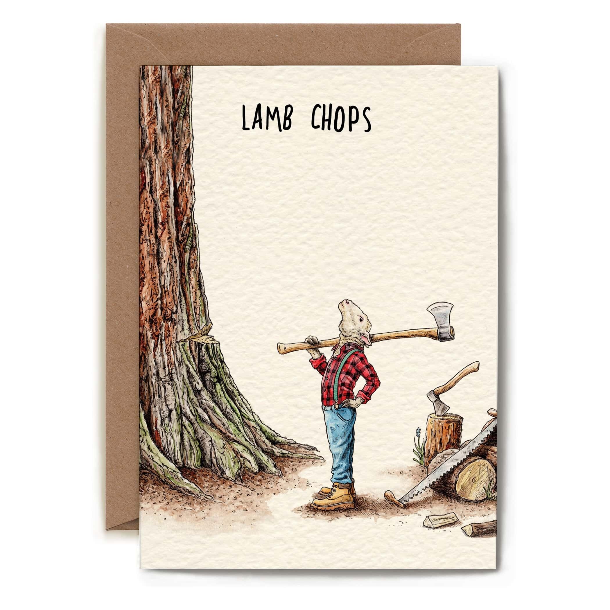 Carte de côtelettes d'agneau