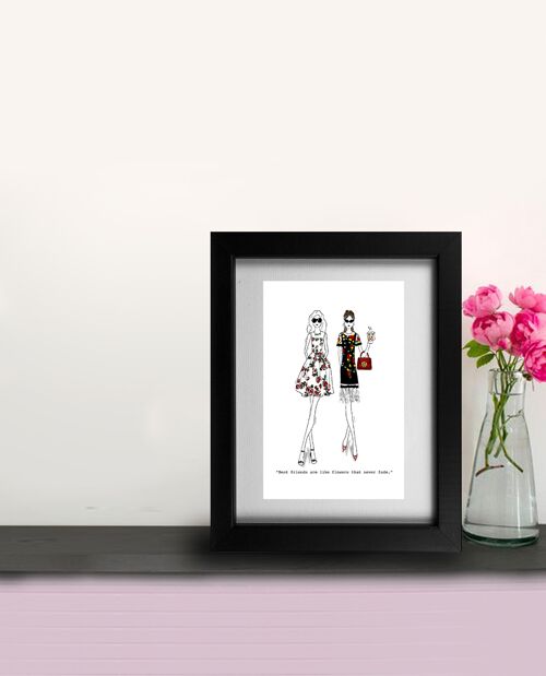 Best Friends– Fleur Boutique Framed Print