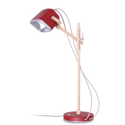 MOB WOOD Tischlampe rot