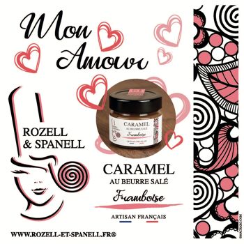 Caramel au beurre sale framboise 100g 2