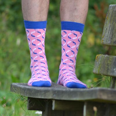 Socken Narwal Pink