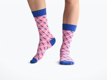 Chaussettes Narwhal Pink 3