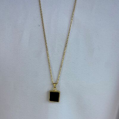 onyx kette gold