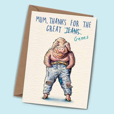 Great Genes Card - Mother's Day Card