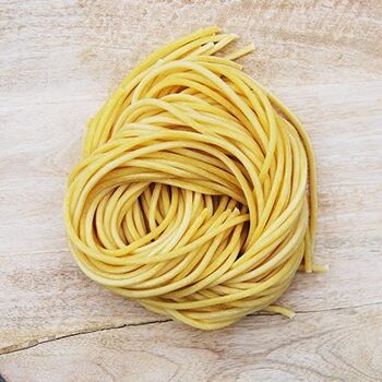 [EXCLU BE - Prov. LIEGE] Pâtes FRAÎCHES bio aux Oeufs- Spaghettis épais 1